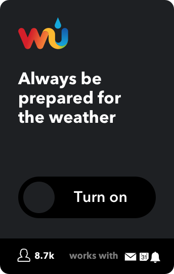 Always be prepared for the weather