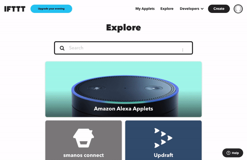 Searching on IFTTT.com