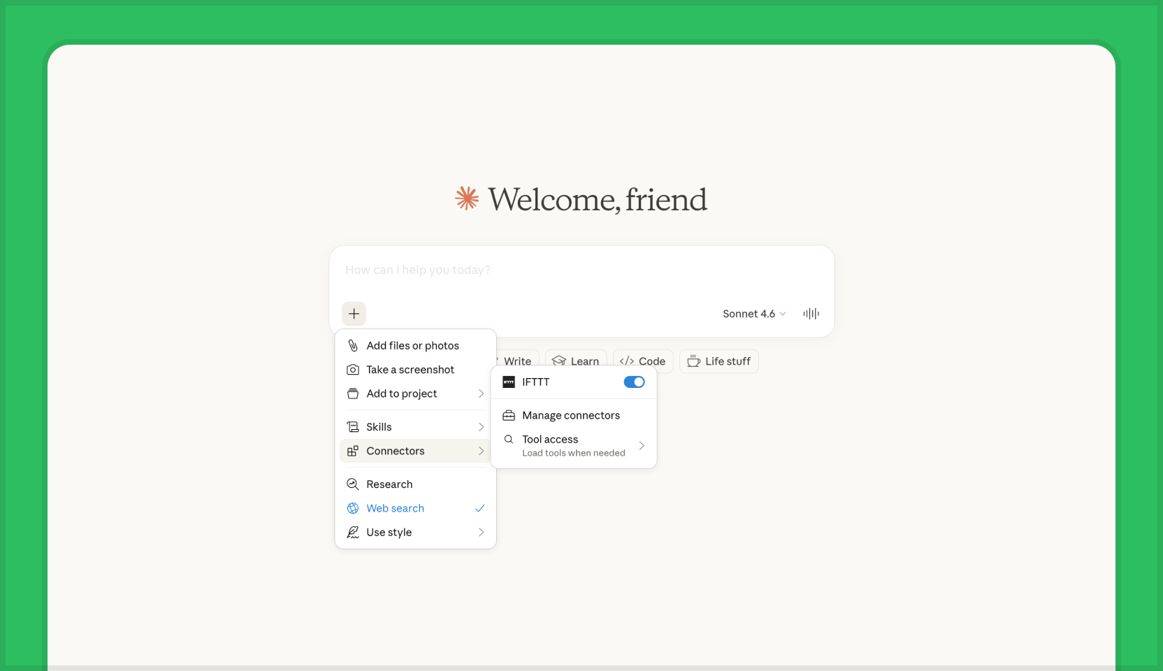 Creating applets with AI