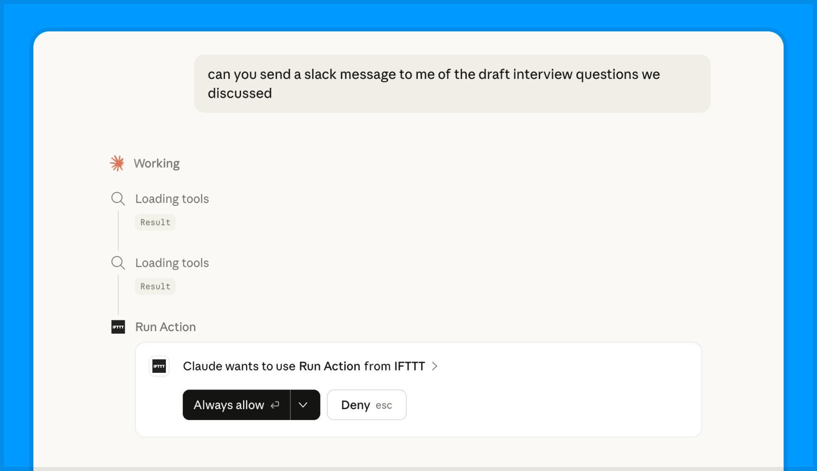 AI taking action across apps