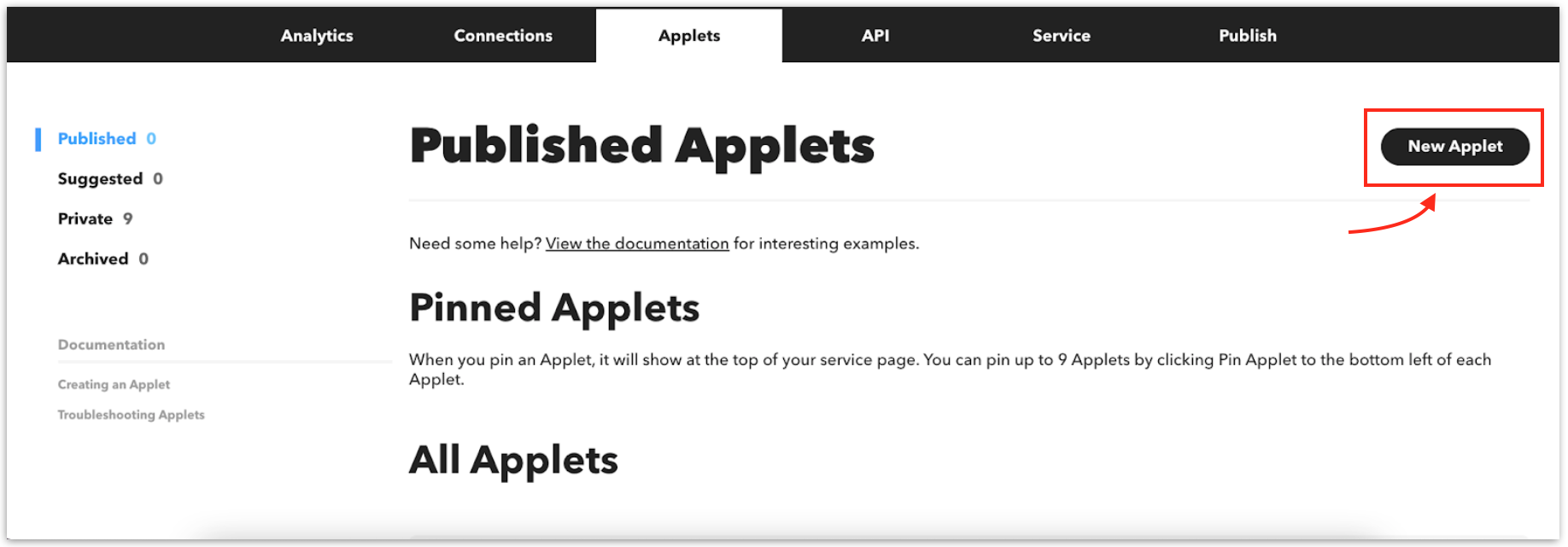 New Applet