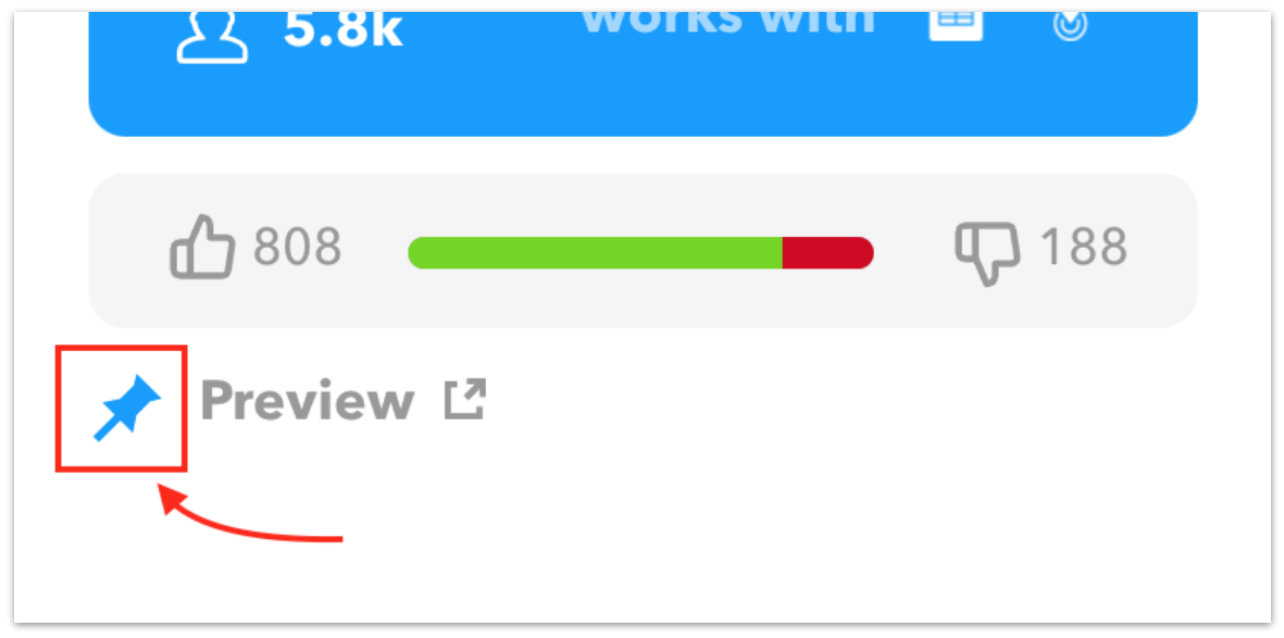 Pinned Applet