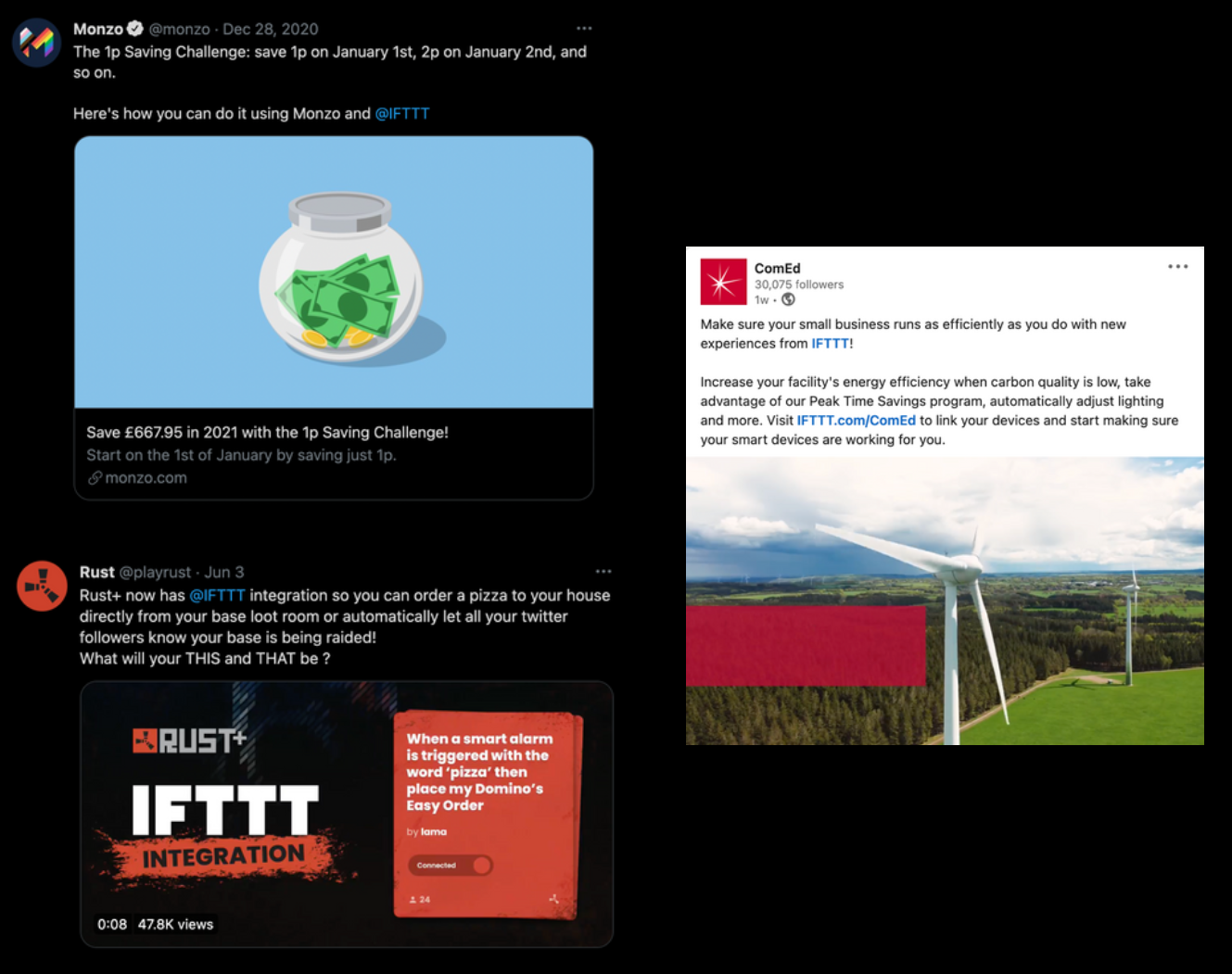 Social media example